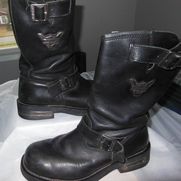 HARLEY-DAVIDSON MEN\'S SHIFT ENGINEER BOOTS. SIZE 13.5. PULL ON. main image 5